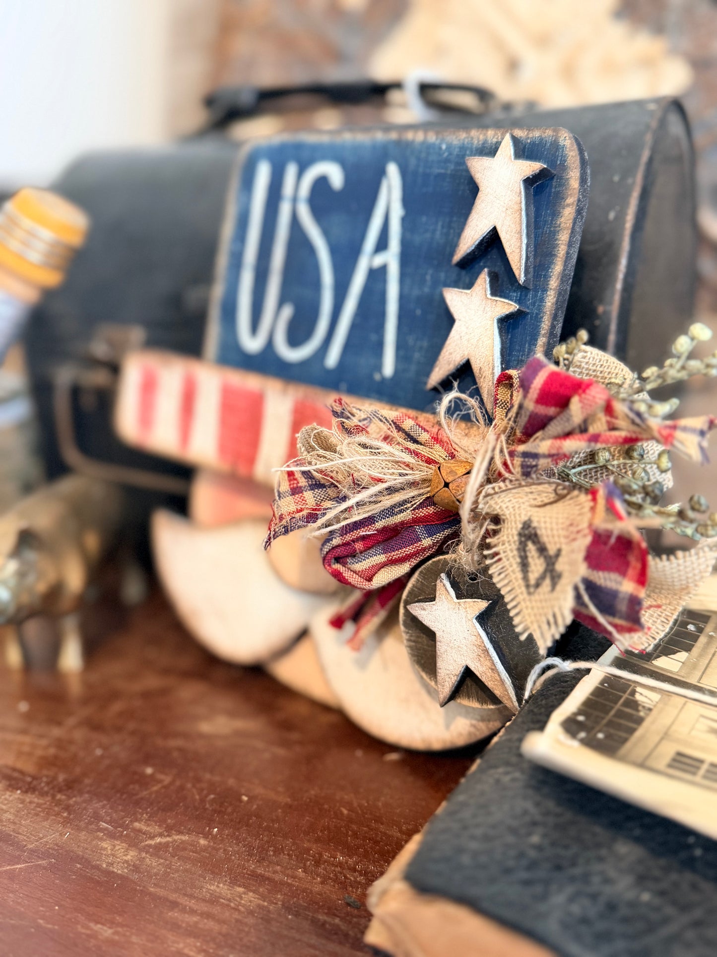 Wonky Rustic Uncle Sam Shelf Leaner DIY Kit #585