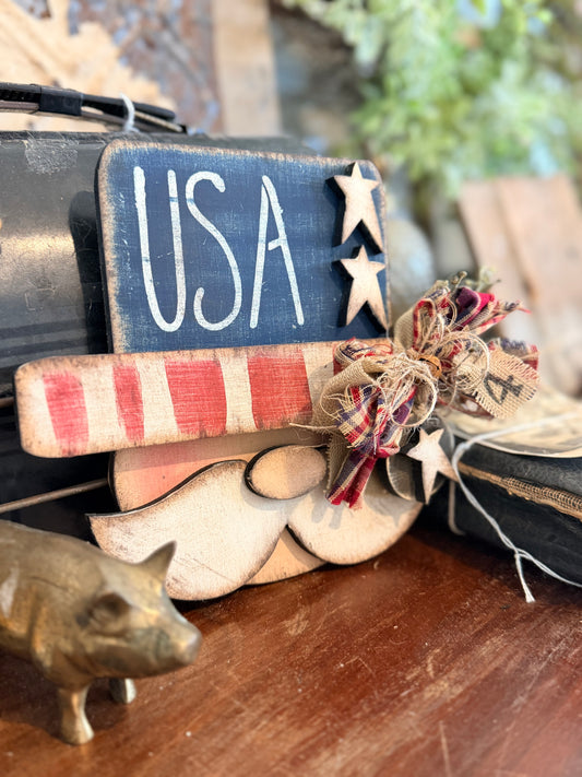 Wonky Rustic Uncle Sam Shelf Leaner DIY Kit #585