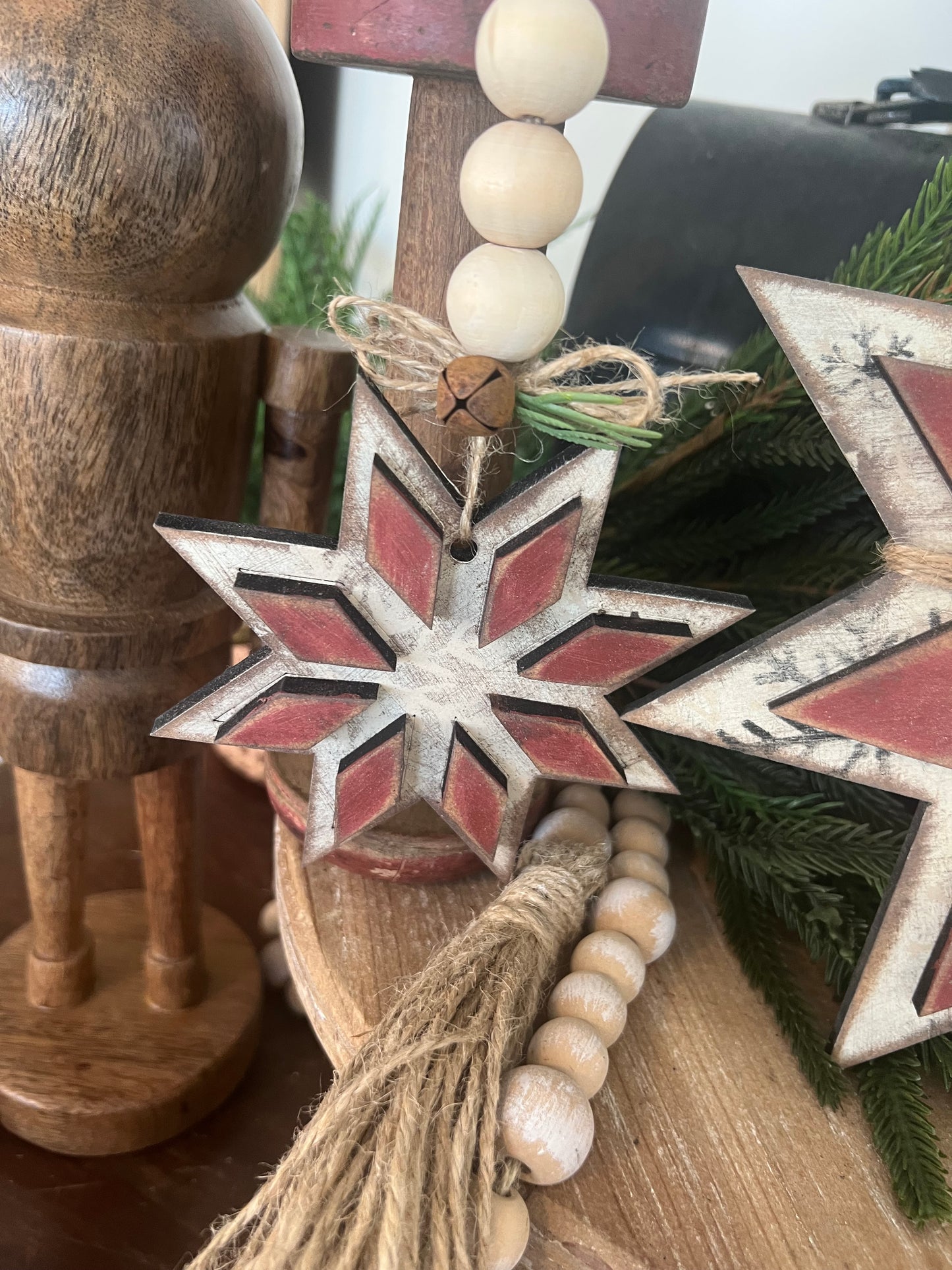 8-Point Star Barn Quilt Ornament Set (3-pieces) #366