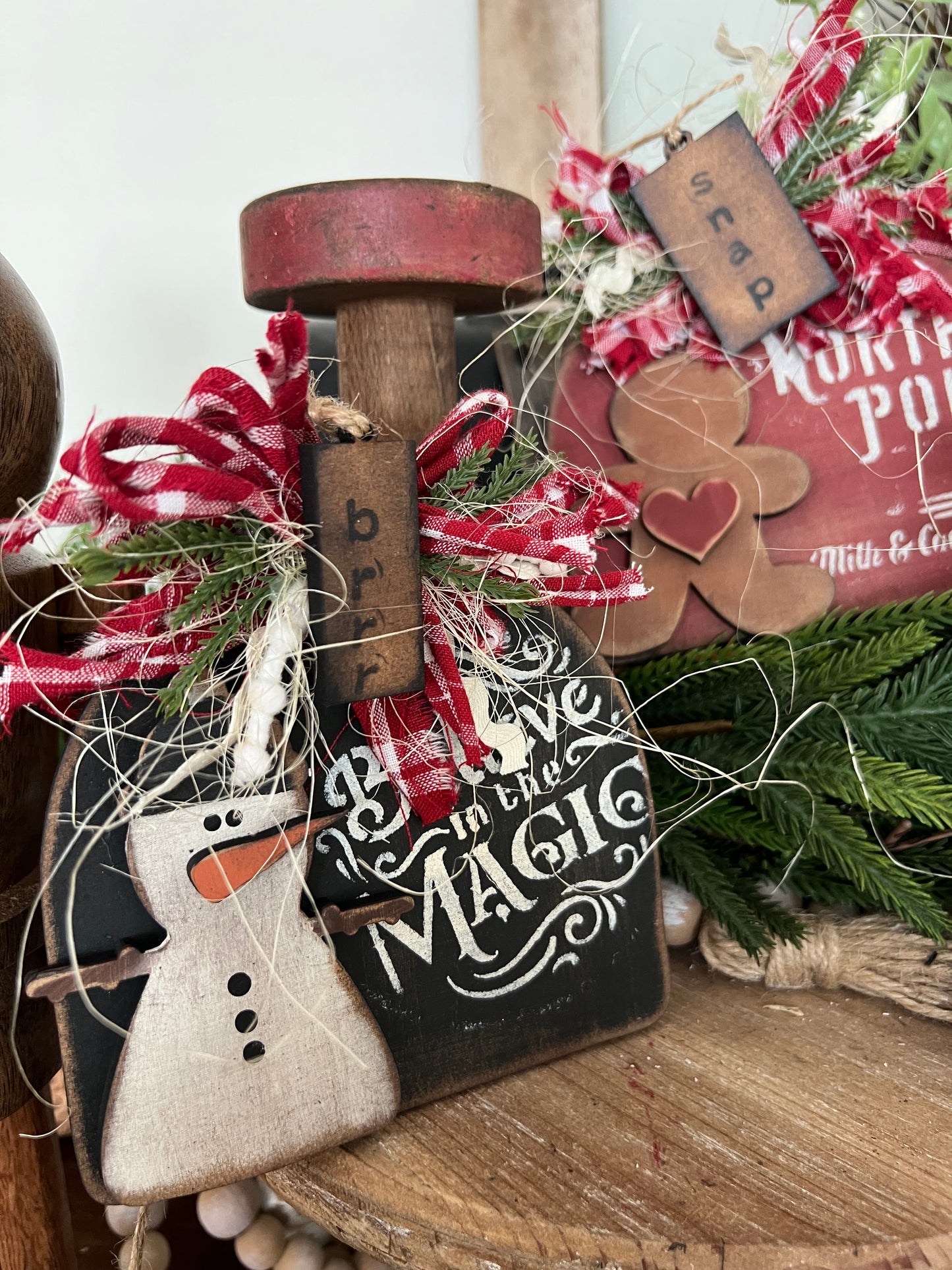 Cloche Breadboard 5.5” Jumbled Ornament set 3-pack #261