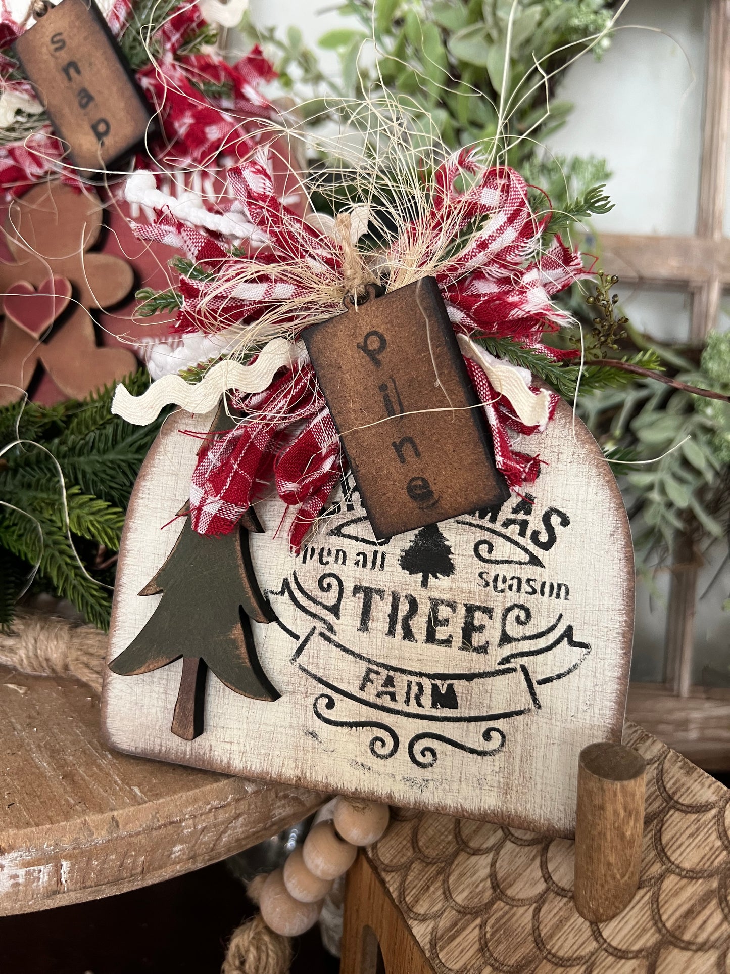 Cloche Breadboard 5.5” Jumbled Ornament set 3-pack #261