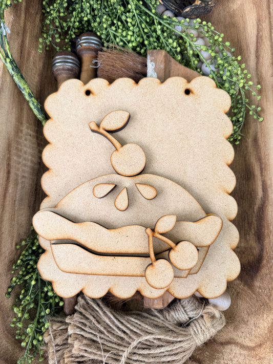 Rustic Farmhouse Cherry Pie Hanger 631