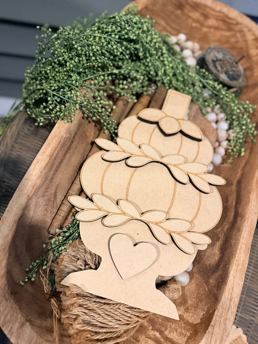 Whimsical Pumpkin Topiary DIY Wood Kit 791
