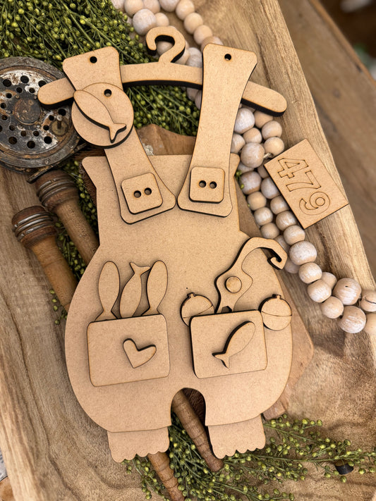 Wonky Jumbled Fishing Overalls DIY Kit #479