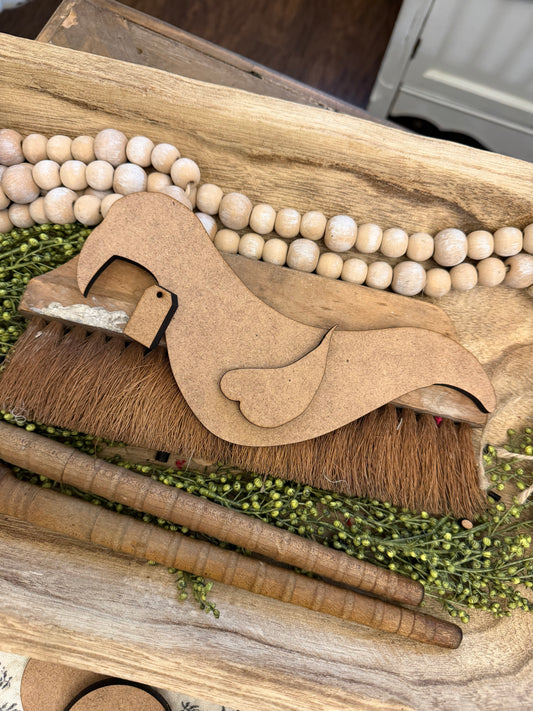 Wonky Chunky Prim Crow ATTACHMENT for the Pull Toy #530B