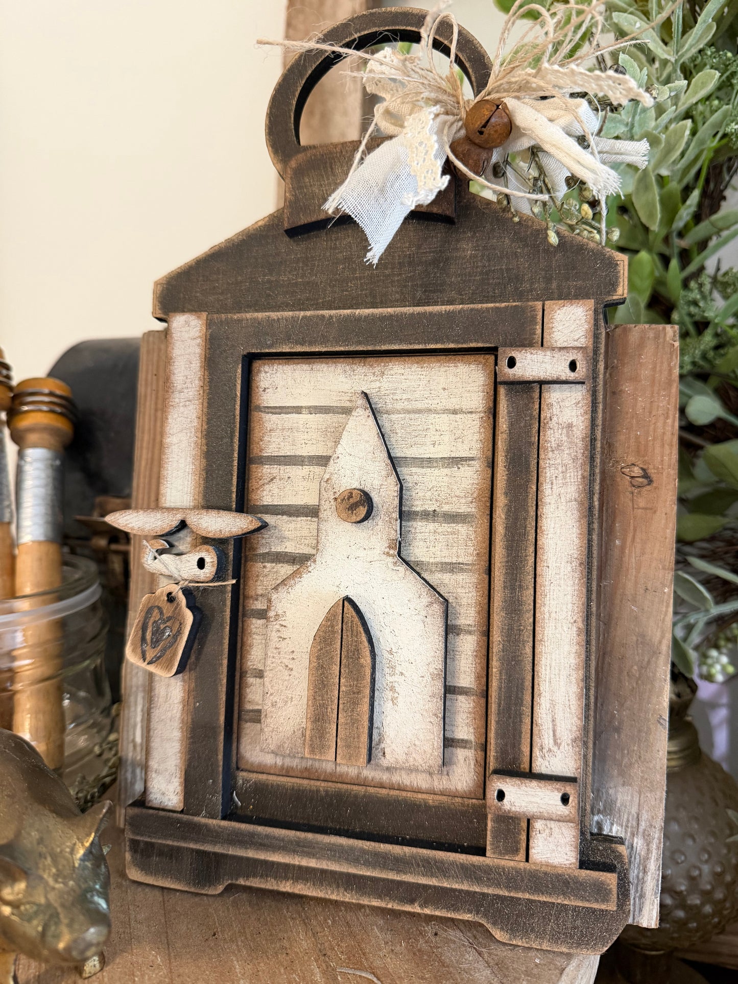 Tattered Lantern church Insert (Large Interchangeable) #551