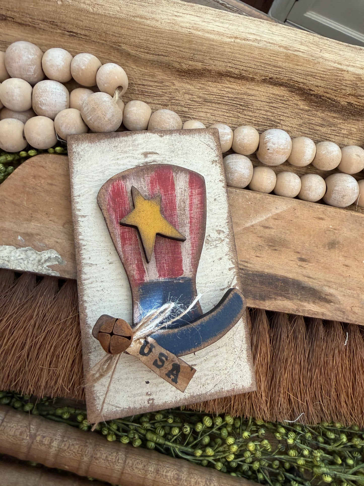 Tattered Uncle Sam Hat Insert  (Large Interchangeable) #557