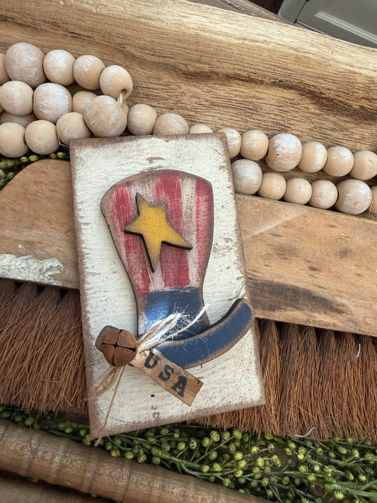 Tattered Uncle Sam Hat Insert  (Large Interchangeable) #557