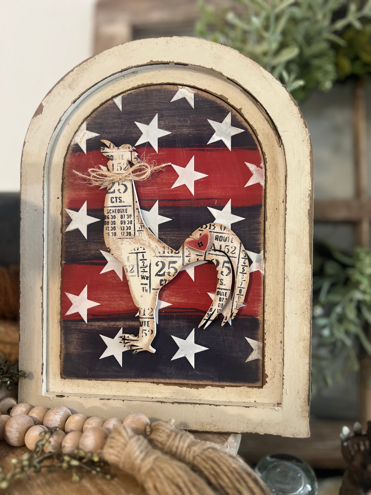 Singing Rooster Oval Interchangeable Frame-INSERT ONLY