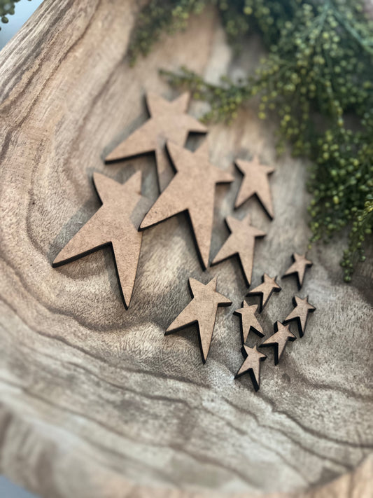 Wonky stars Embellishment Kit #249