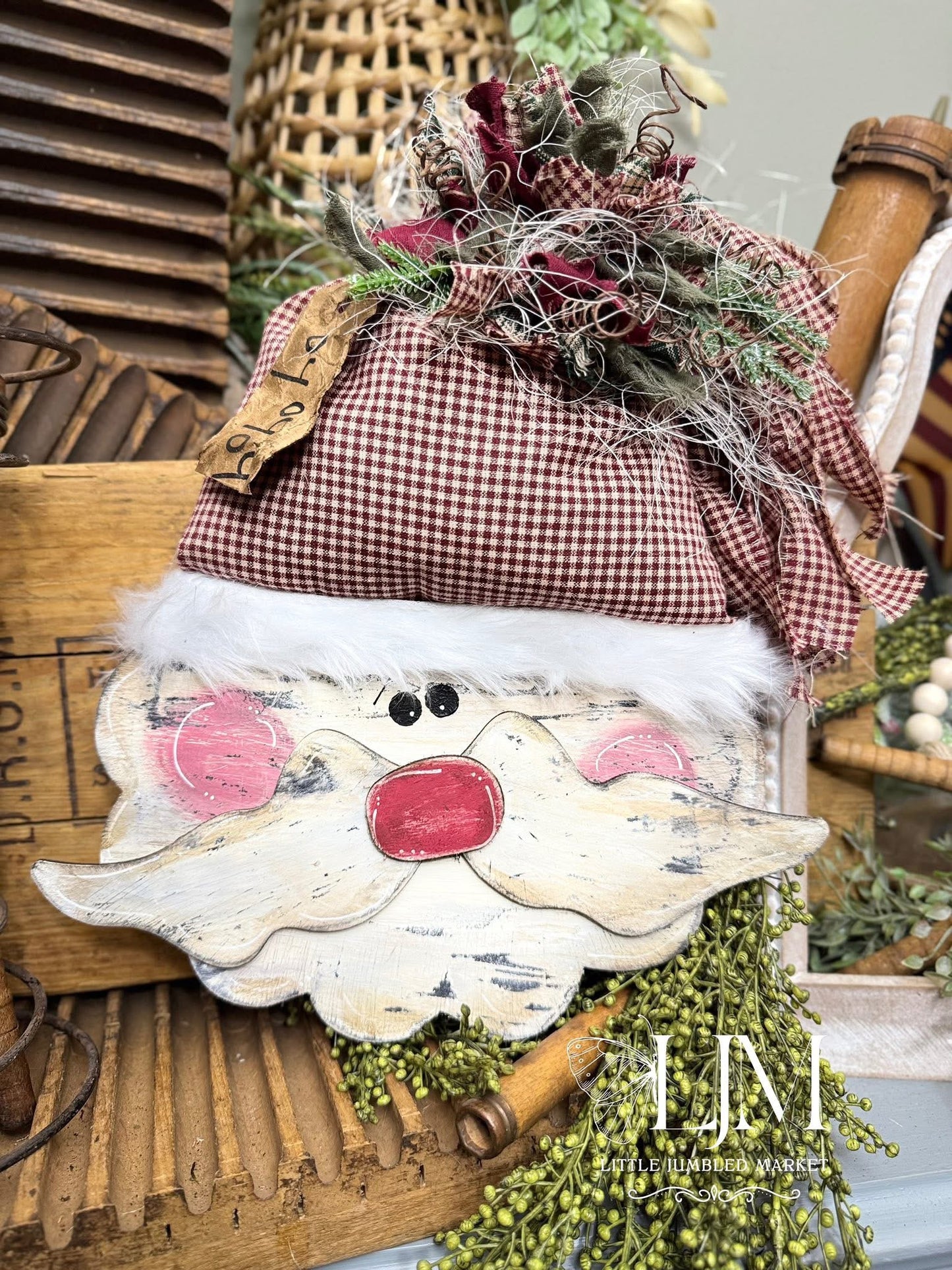 Wonky Santa Mustache and Beard with top for a Hat DIY Kit