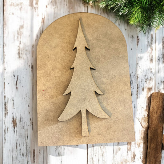 Christmas Tree- Double layer Oval Interchangeable Insert Frame- INSERT ONLY