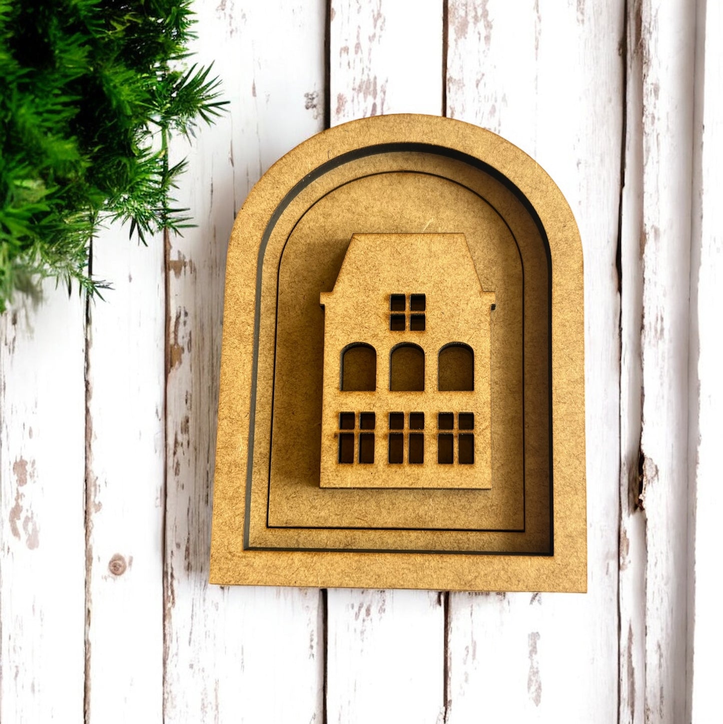 SMALL Salt House A-Double layer Oval Interchangeable Frame-INSERT ONLY