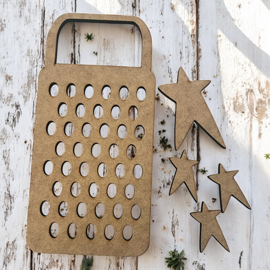 Wonky Grater with Stars