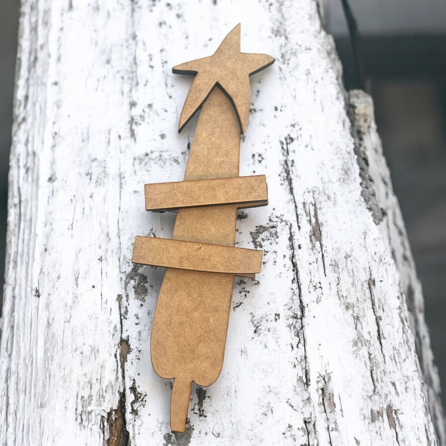 Wonky O’Christmas Tree with Star (large 12.5”)