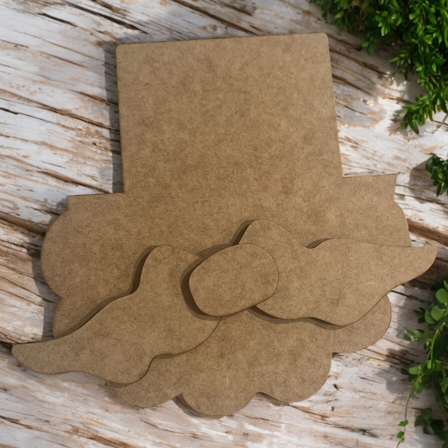Wonky Santa Mustache and Beard with top for a Hat DIY Kit