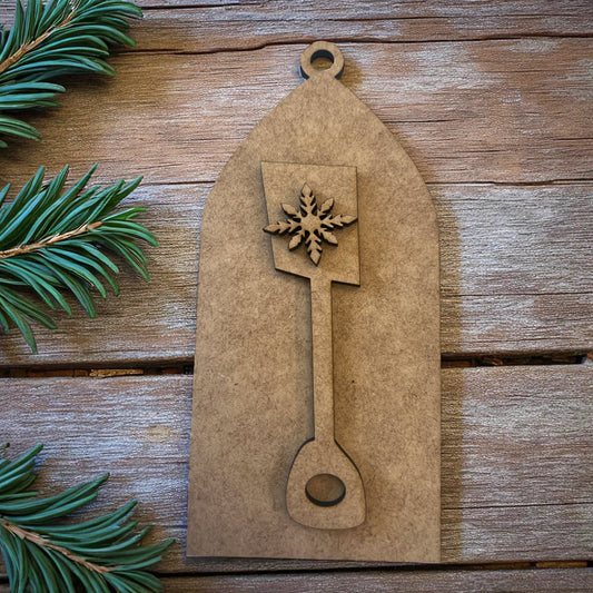 Rustic Shovel Ornament Tag (Item #203)