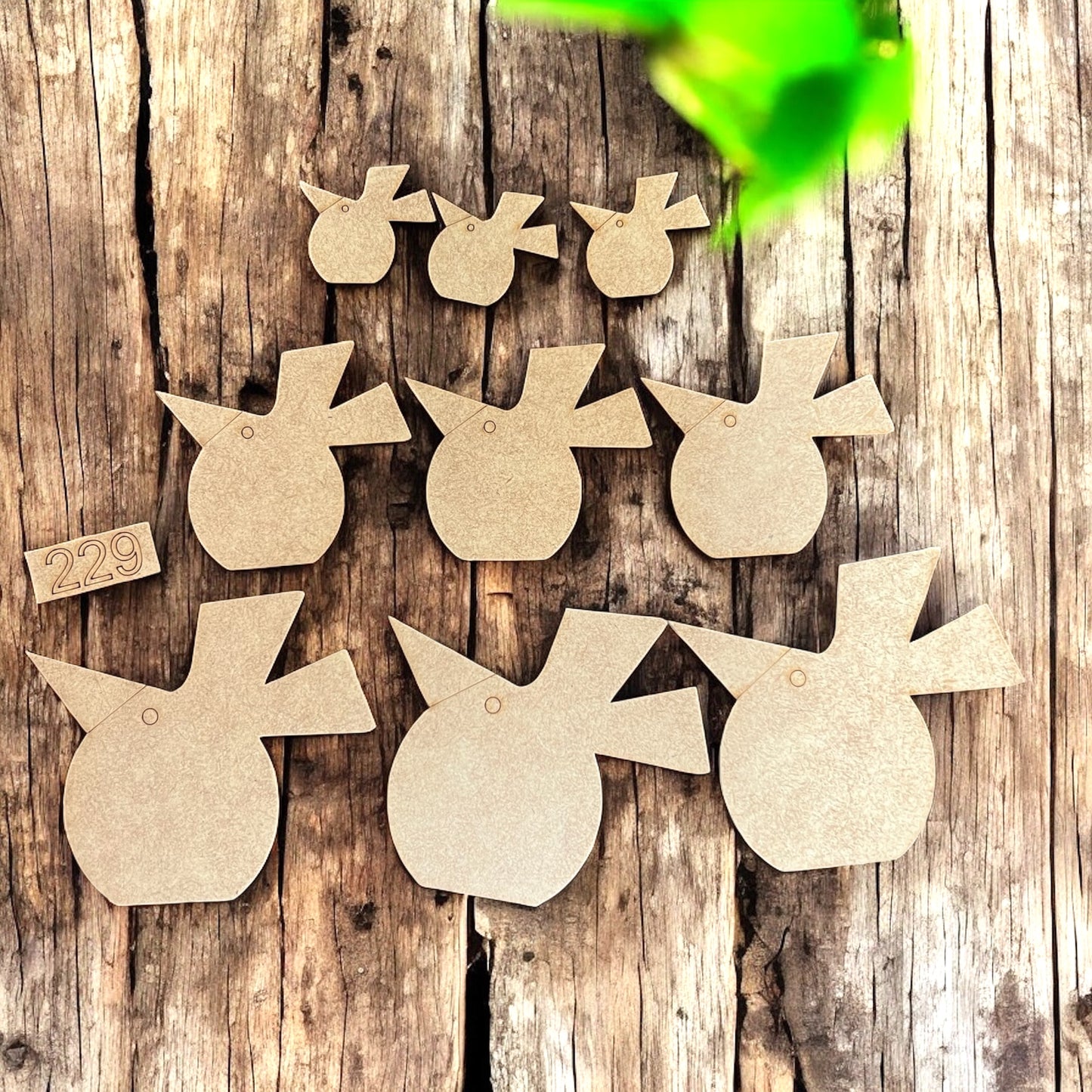 Wonky Round Crow/Bird Embellishment Kit #229