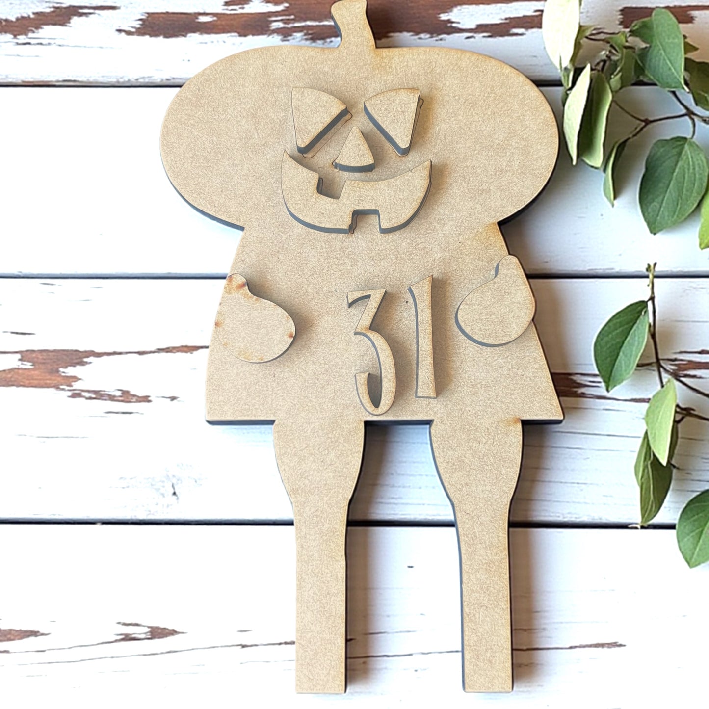 Wonky Pumpkin Scarecrow Character A #300