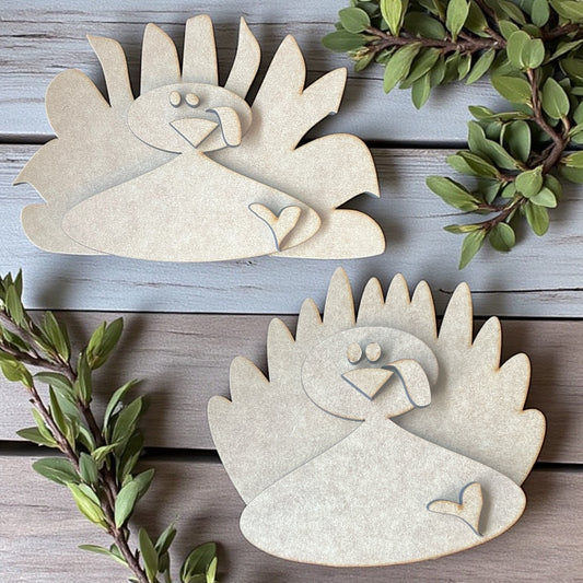 Tattered and Jumbled Turkey Small 2 Pack #305
