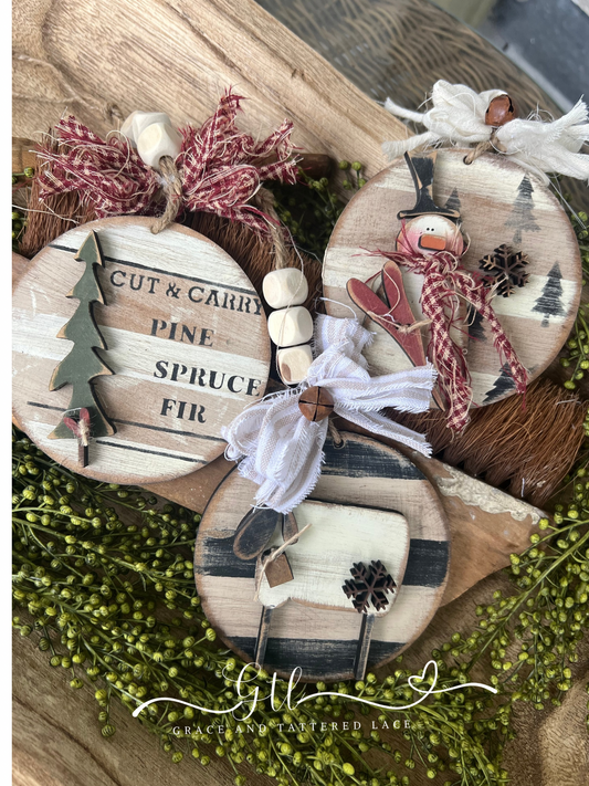 Christmas Tree Farm Ornament Set (3 pieces) #320