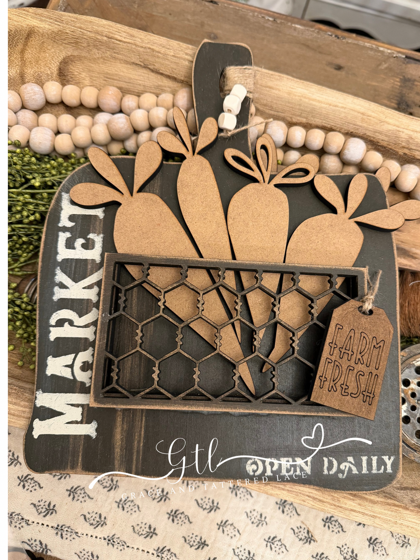 Carrot Insert and Fresh Carrot Tag ONLY #461