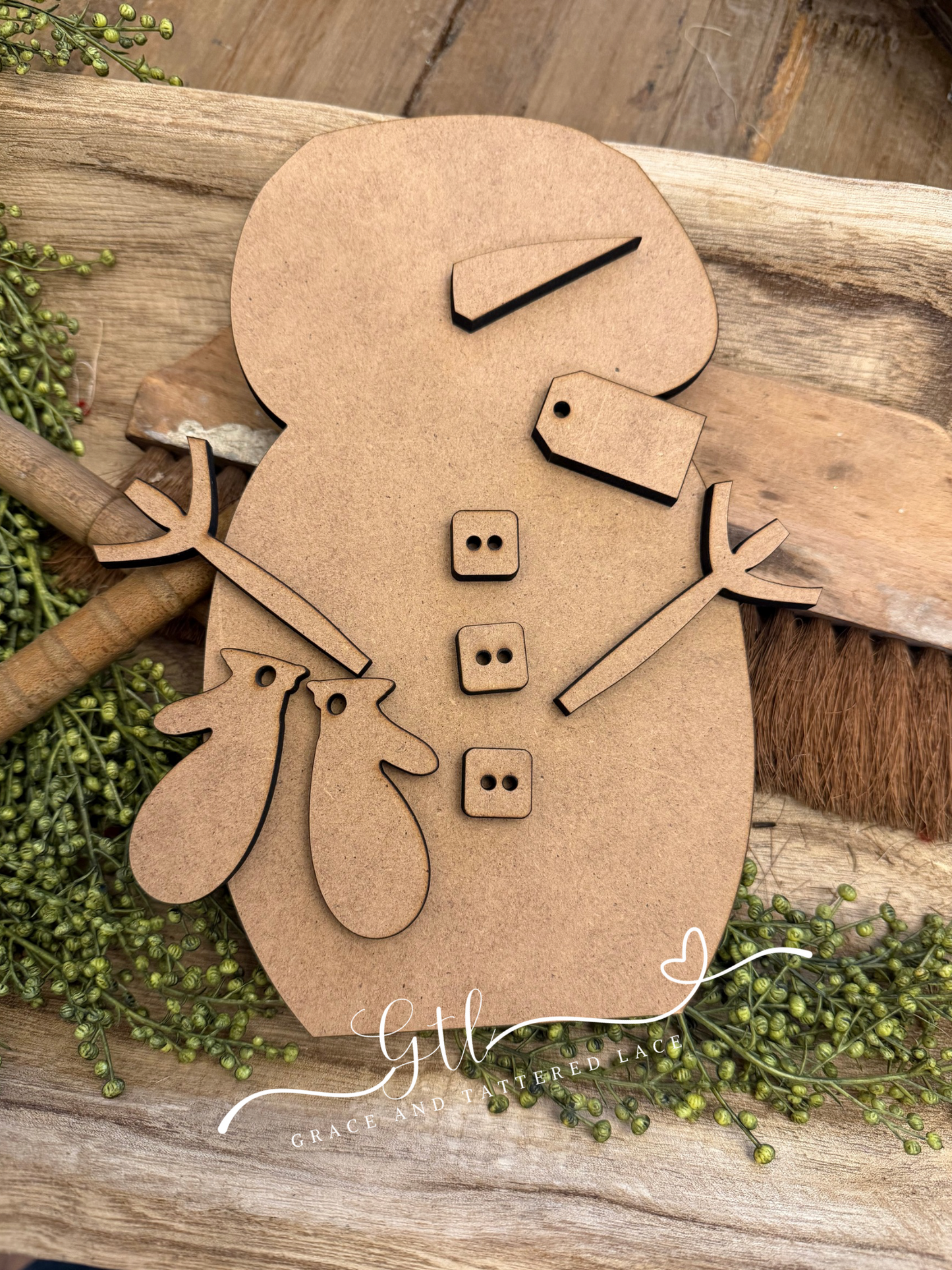 Wonky Snowman with Mittens #417