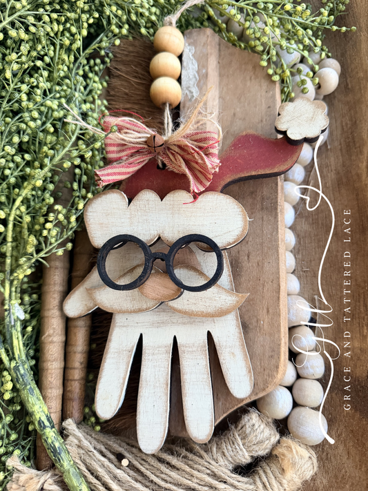 Santa Handprint DIY Ornament Kit 684