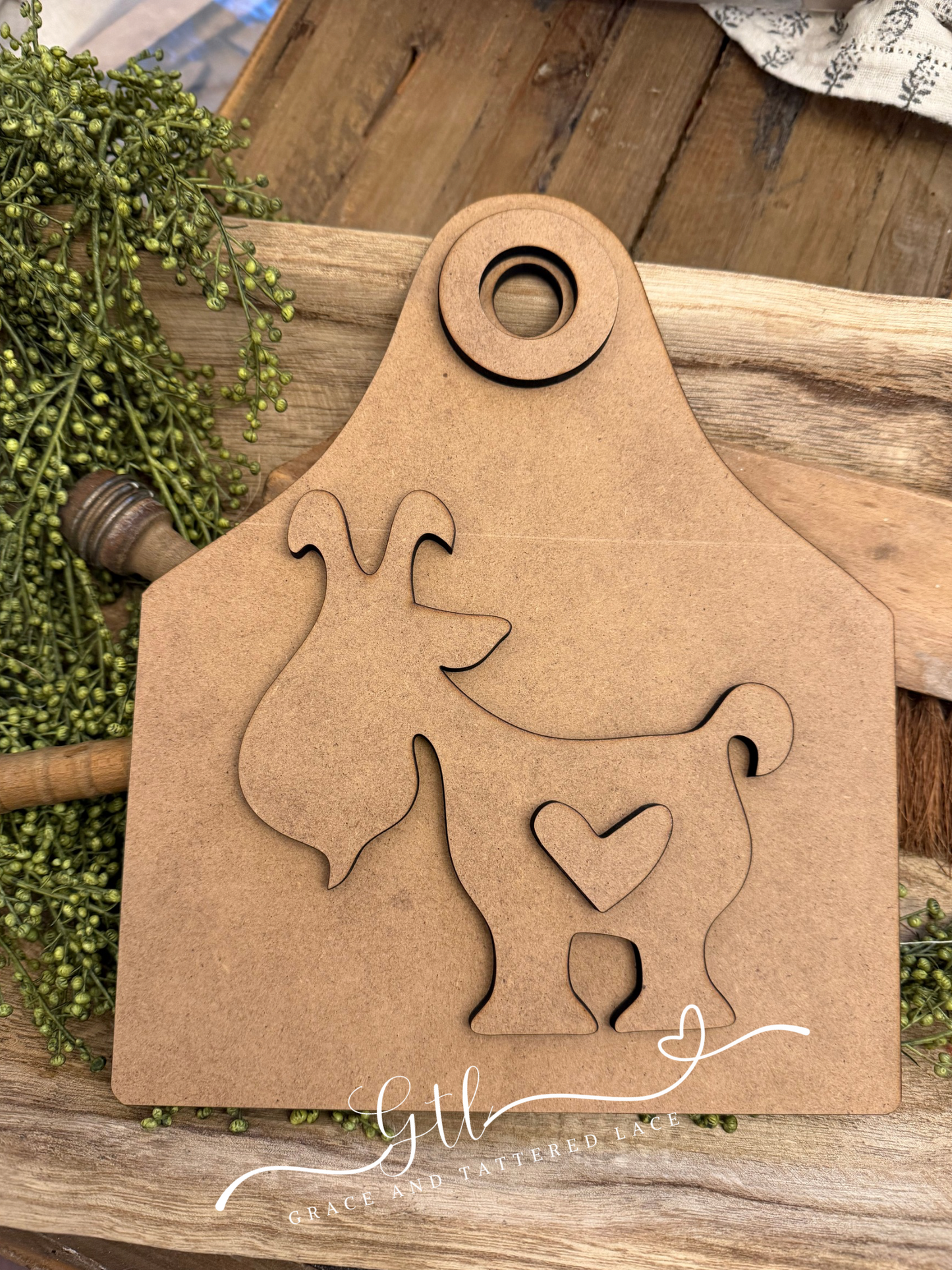 Wonky Goat w/ Cow Tag DIY Kit #435