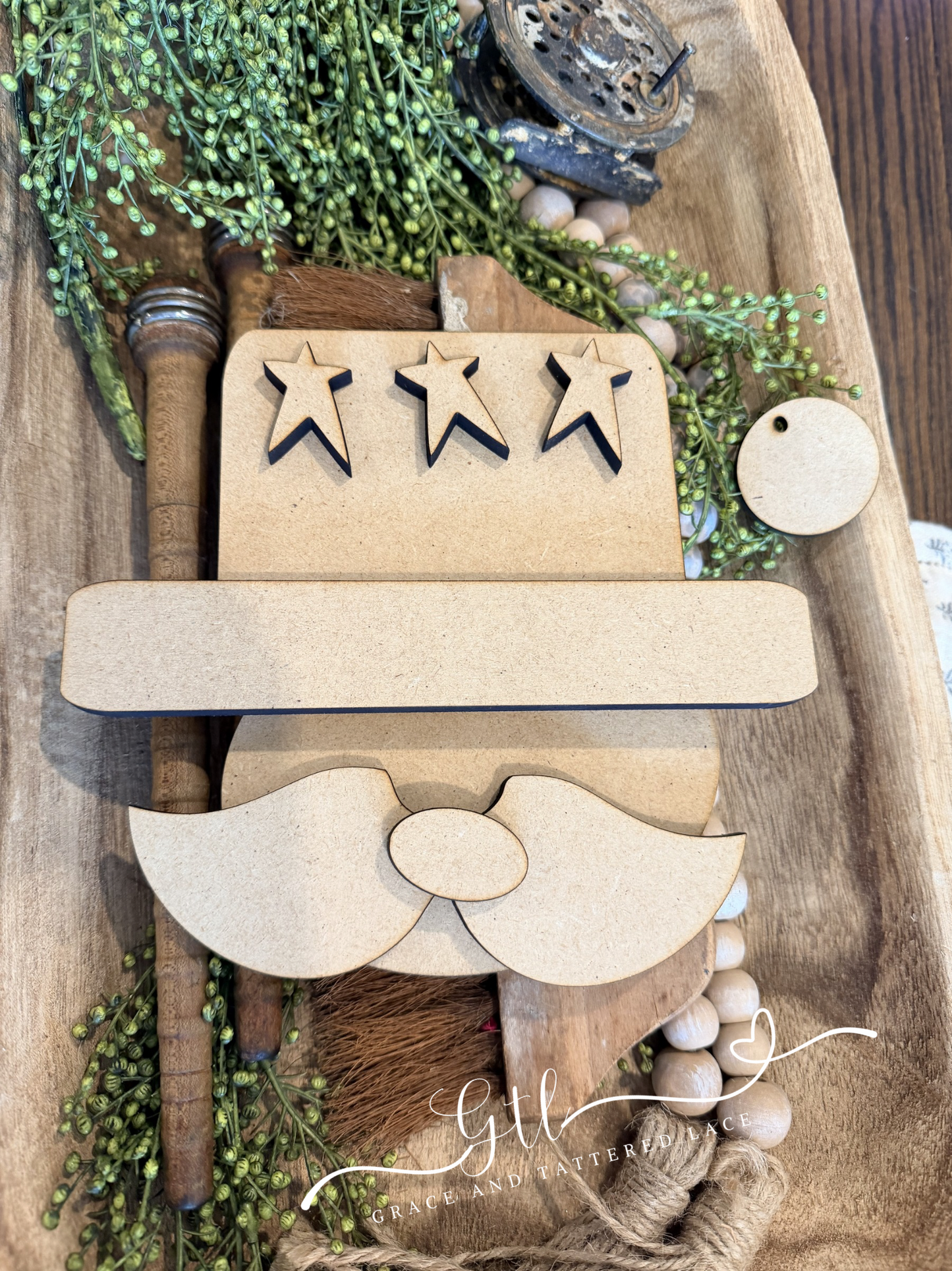 Wonky Rustic Uncle Sam Shelf Leaner DIY Kit #585