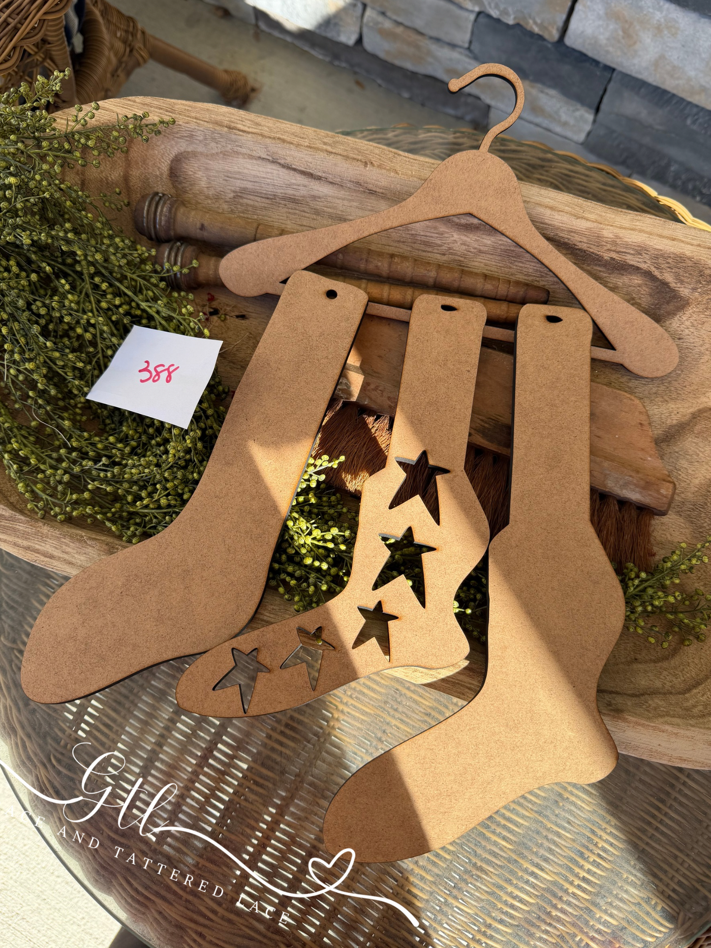 Sock Stretcher Stars with Hanger SET B 388