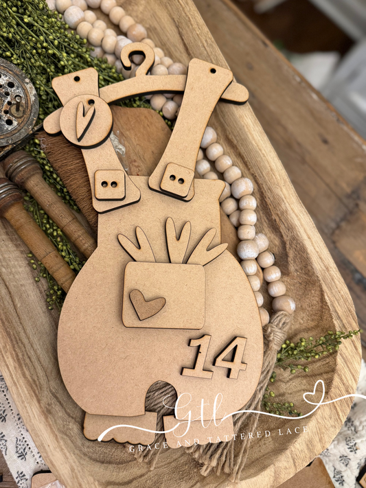 Valentine/ Heart Overalls DIY Kit #464