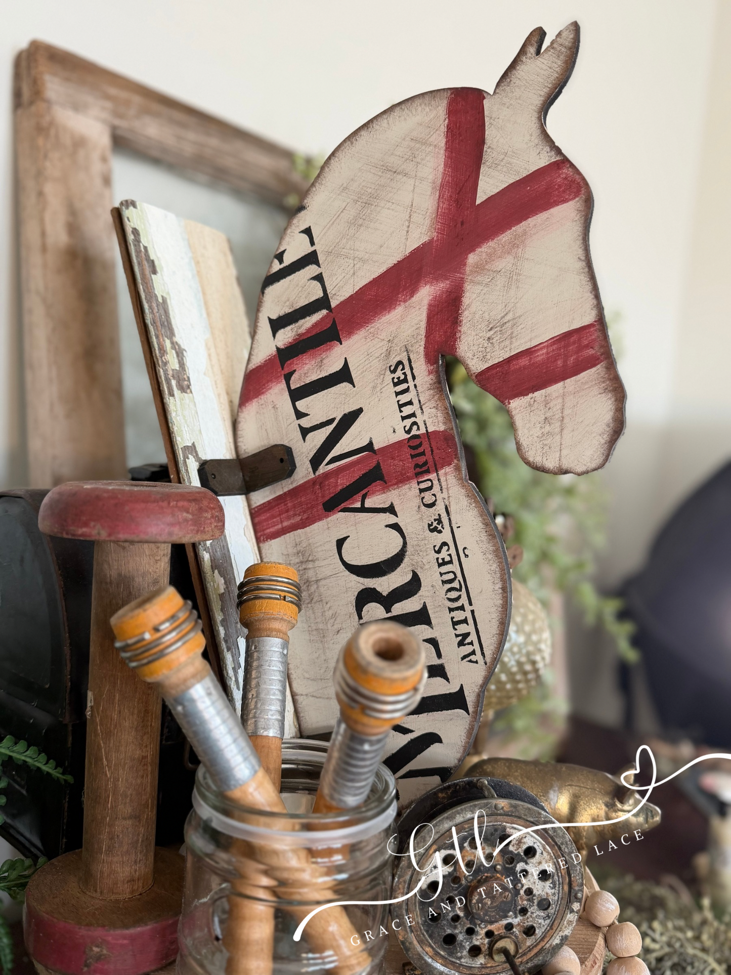 Vintage Horse Head Mount 402