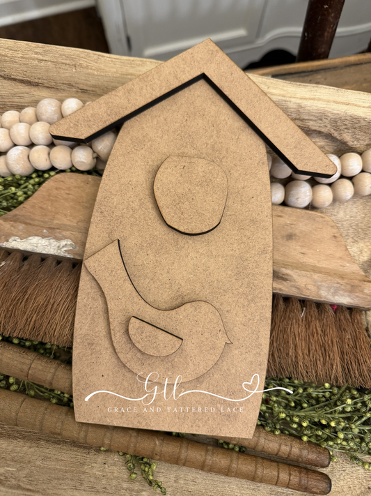 Sweet Rustic Birdhouse # 572