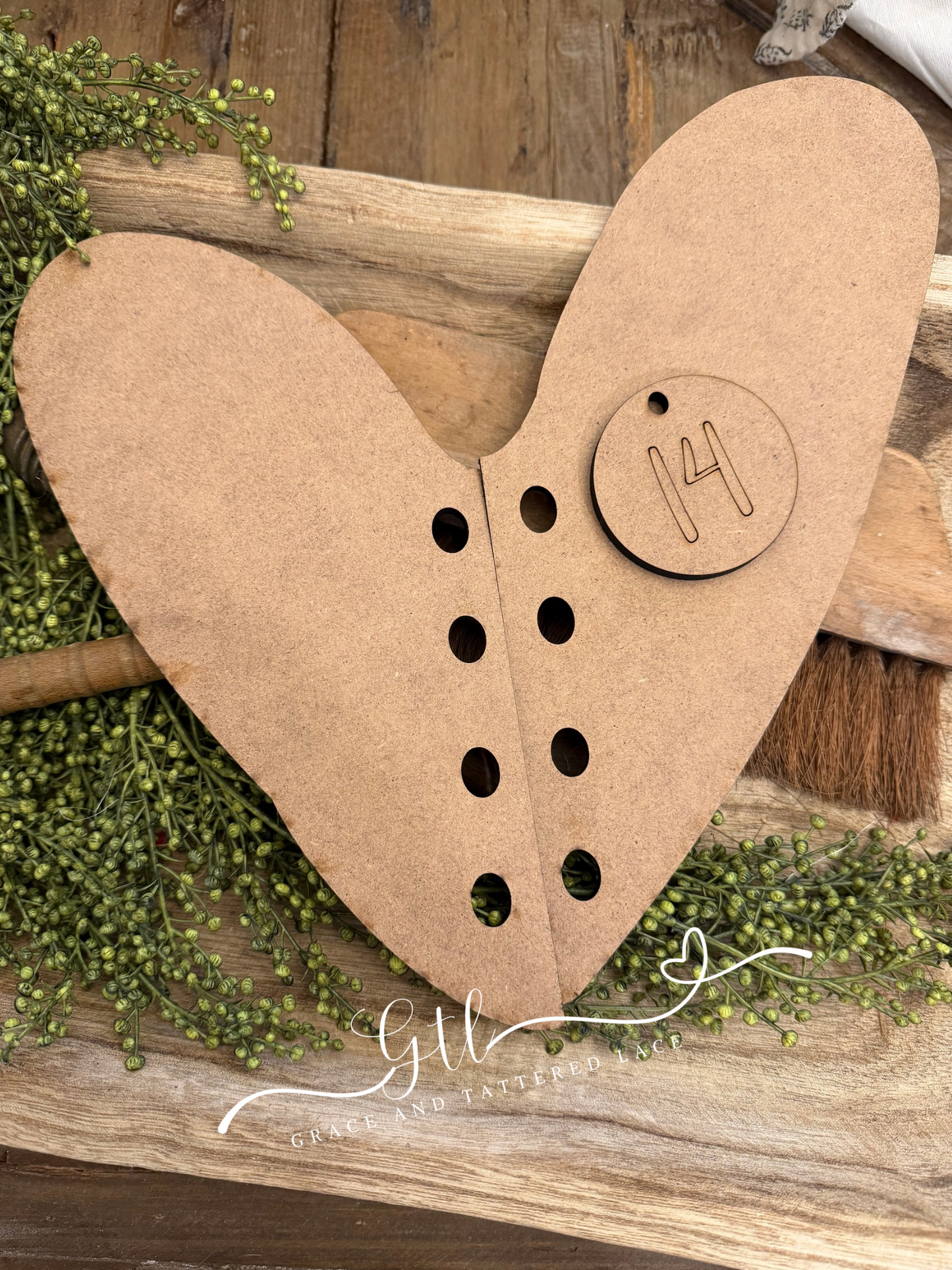 Wonky Stitched Heart Hanger DIY Kit #434