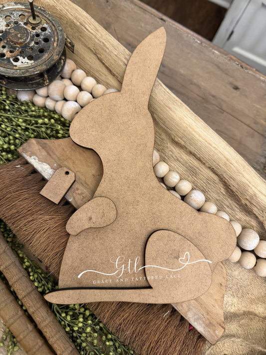 Prim Bunny ATTACHMENT for the Pull Toy Cart Interchangeable #541B