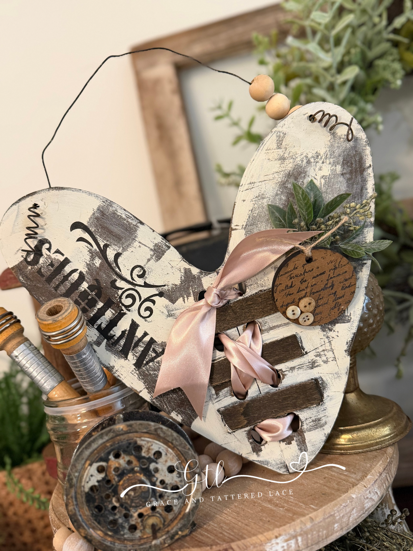 Wonky Stitched Heart Hanger DIY Kit #434