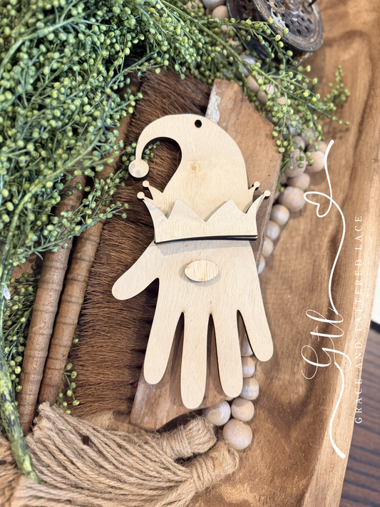 Elf Handprint DIY Ornament Kit 682