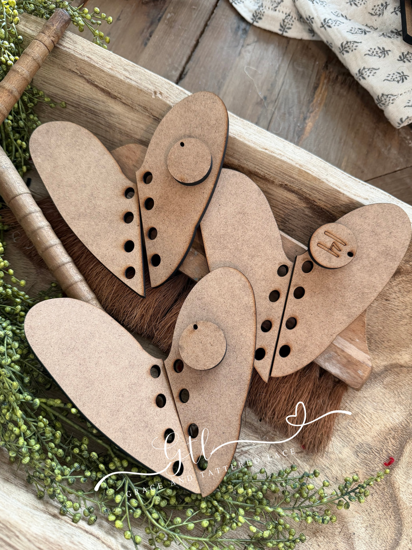 Wonky Stitched Heart Dough Bowl Fillers DIY Kit #412