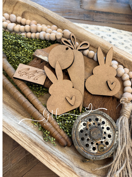 Chubby Bunny & Carrot Dough Bowl Fillers #447