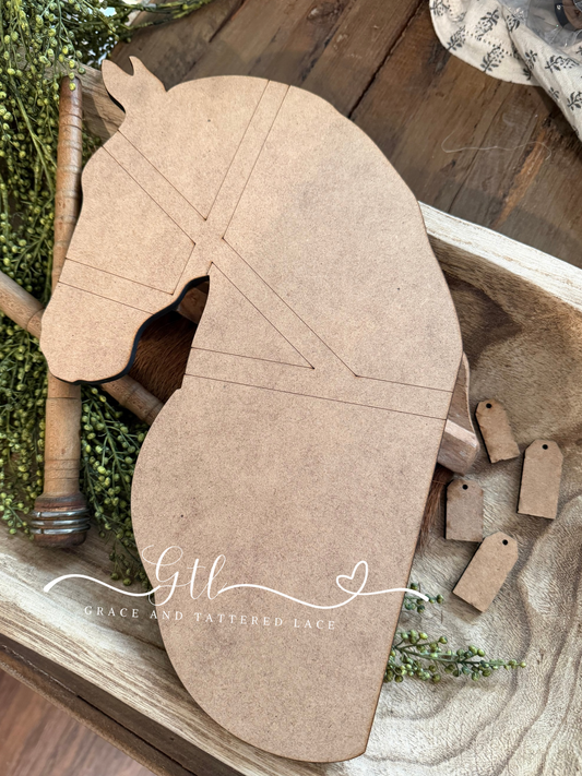 Vintage Horse Head Mount 402