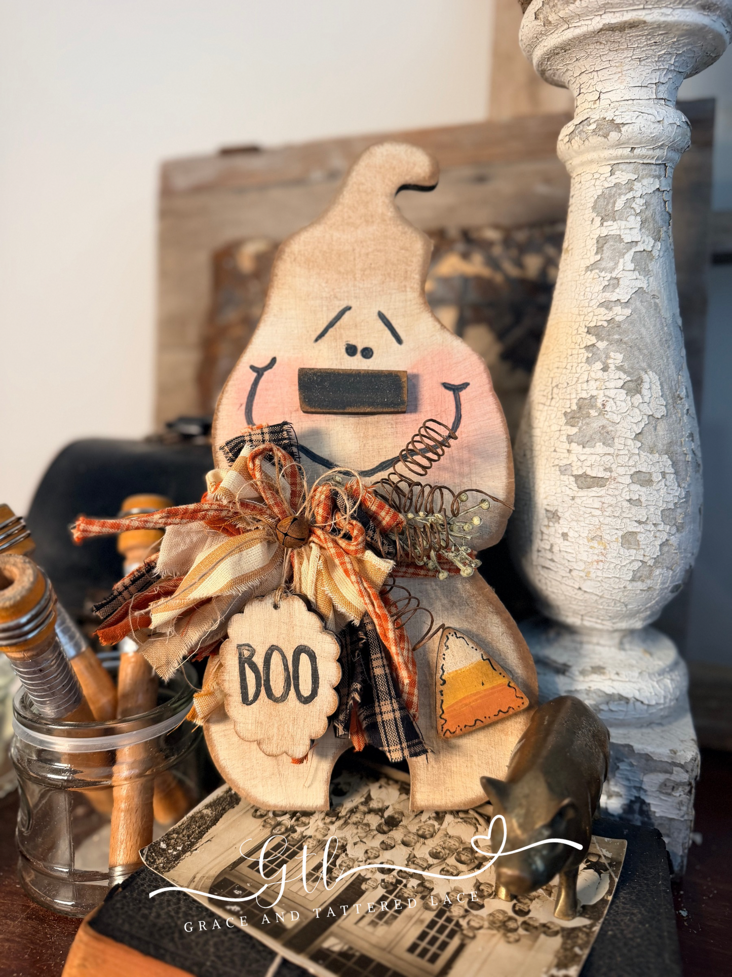 Wonky Whimsical Boo Ghost Character 713