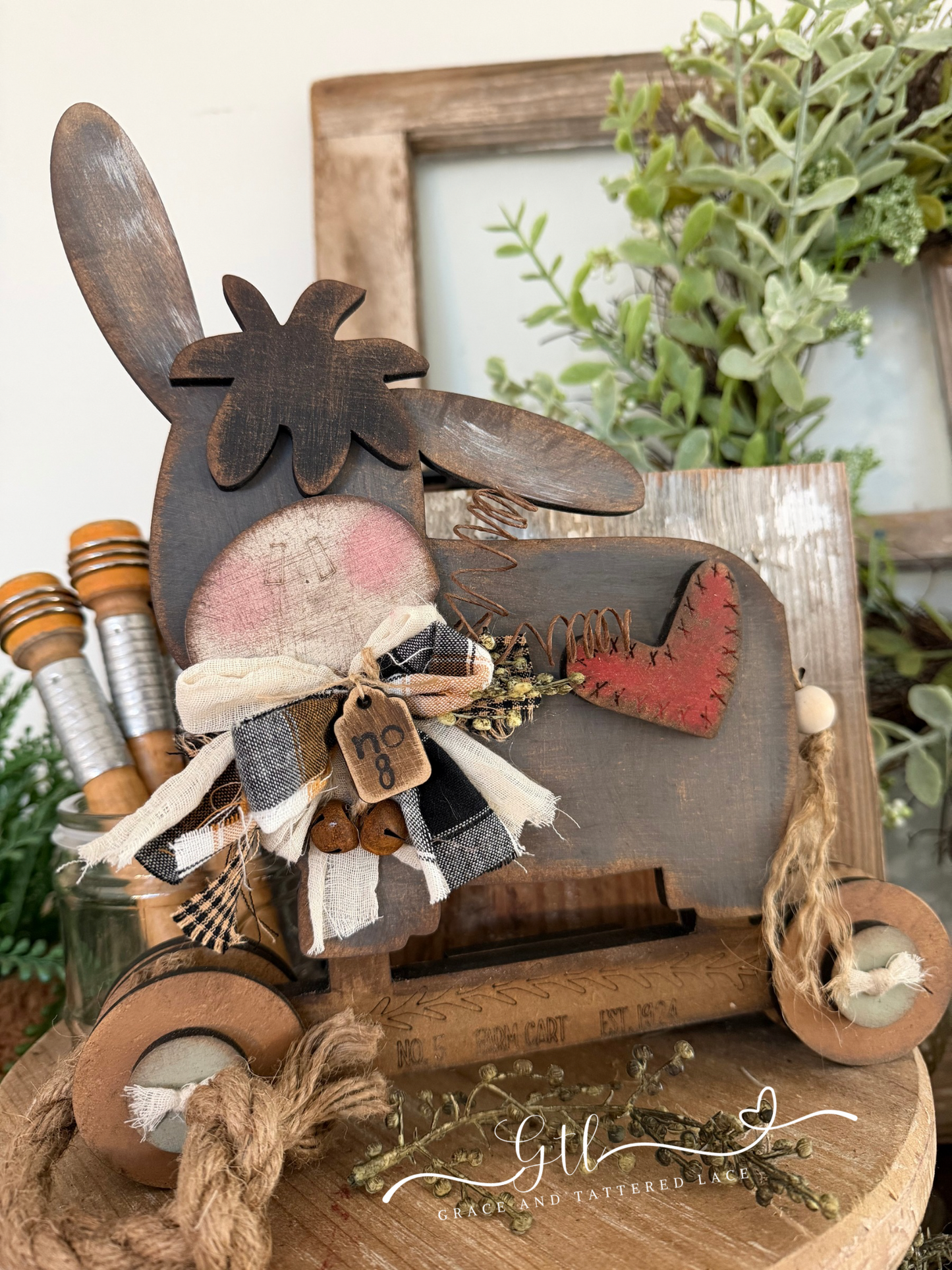 Wonky Donkey Pull Toy Cart Interchangeable #545