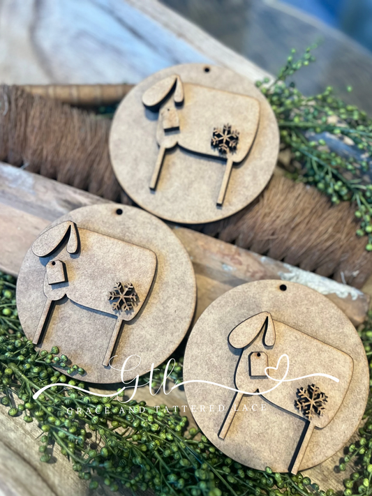 Long Leg Sheep Ornament Set (3 pieces) #329