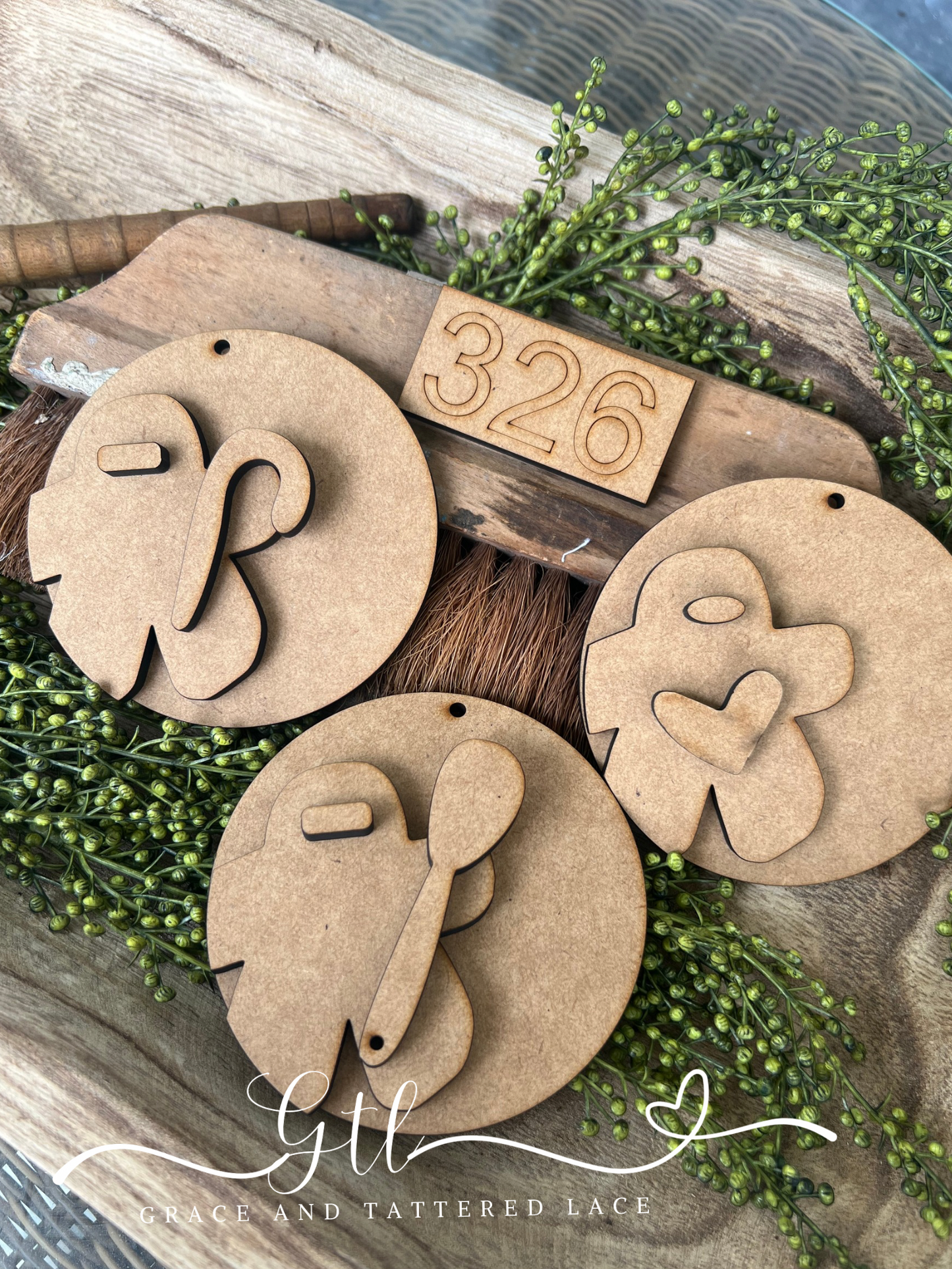 Wonky Gingie Ornament Set (3pieces) #326