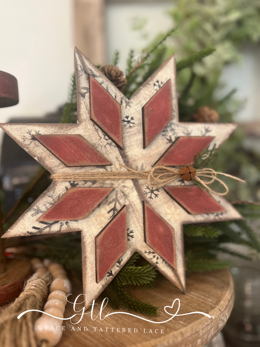 8-Point Star Barn Quilt 10.5" #367