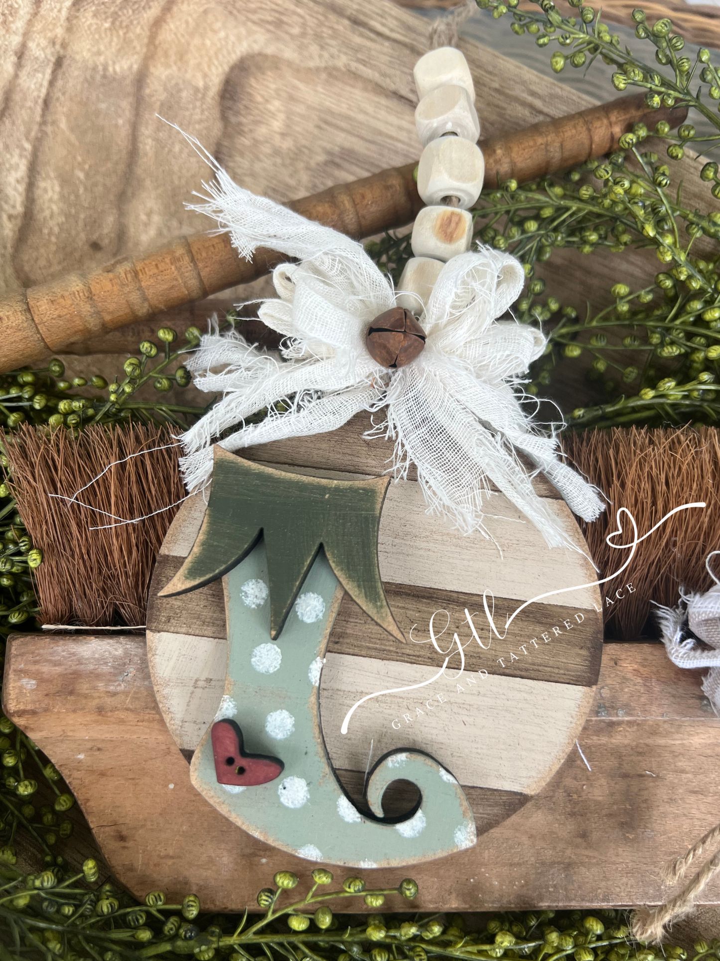 Rustic Elf Ornament Set (3 pc) #316