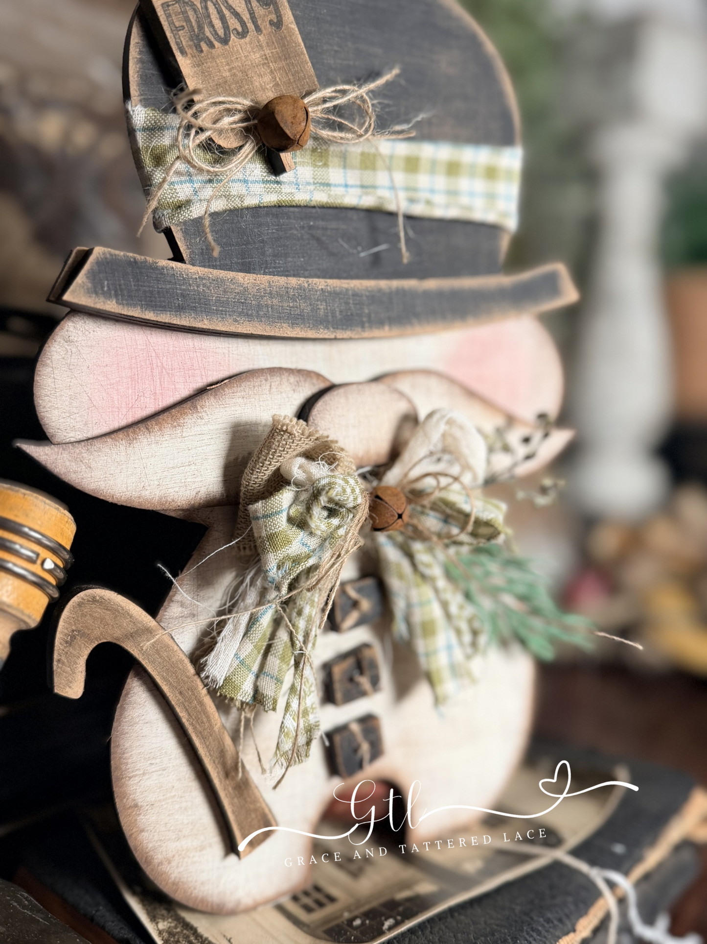Wonky Rustic Vintage Mr Frosty Character 610