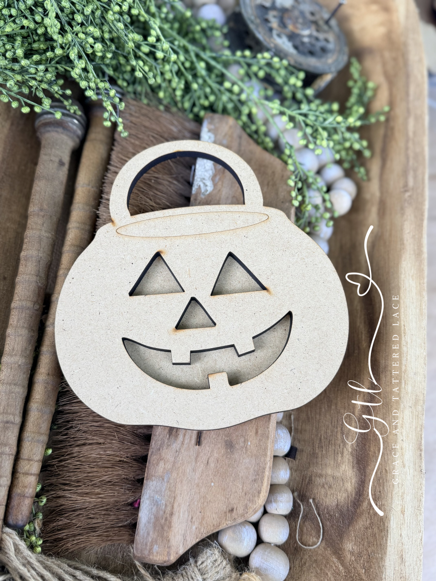 Wonky Whimsical Trick or Treat Pail 664
