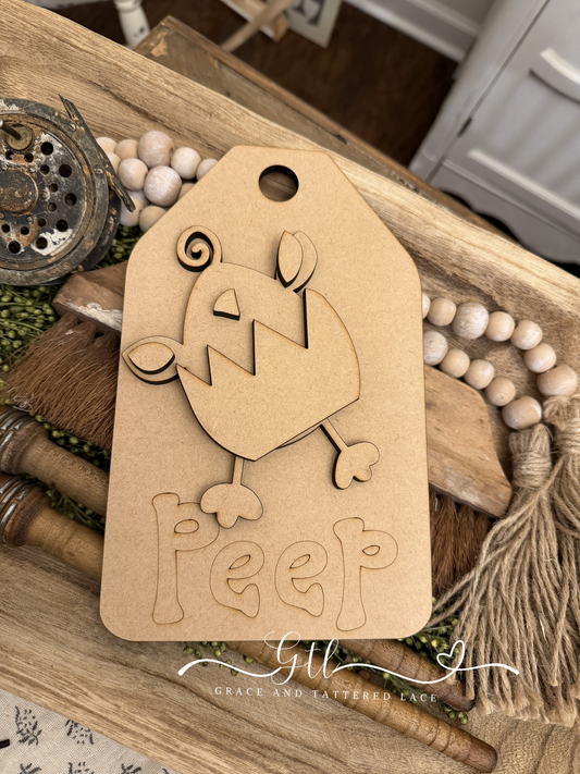 Wonky Spring Chick in an Egg